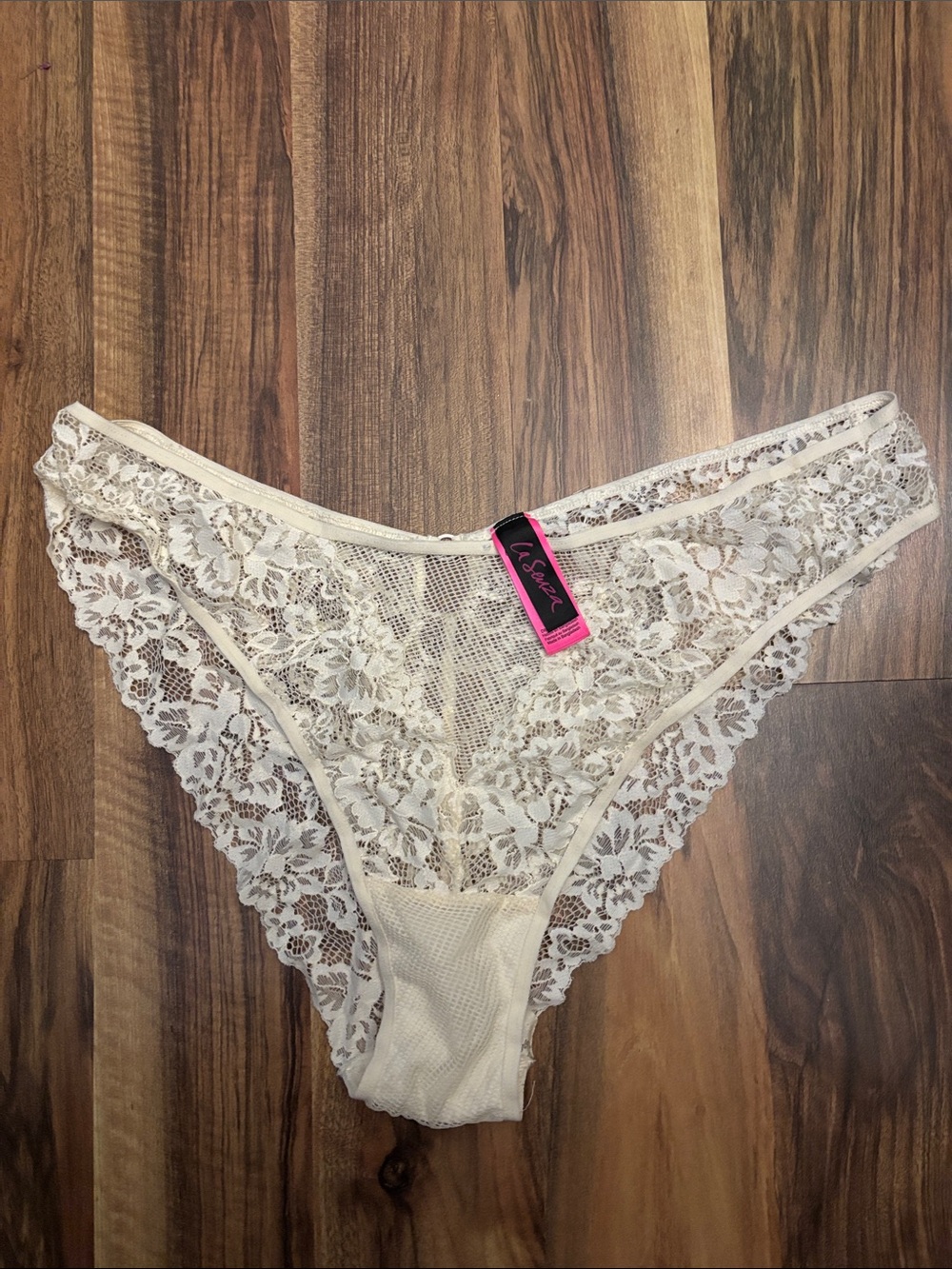 La SENZA Cream Lace Bikini Panty